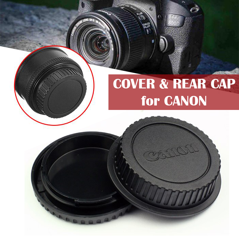 Front Cover Rear Lens Cap For Canon Penutup Lensa Kamera Tutup