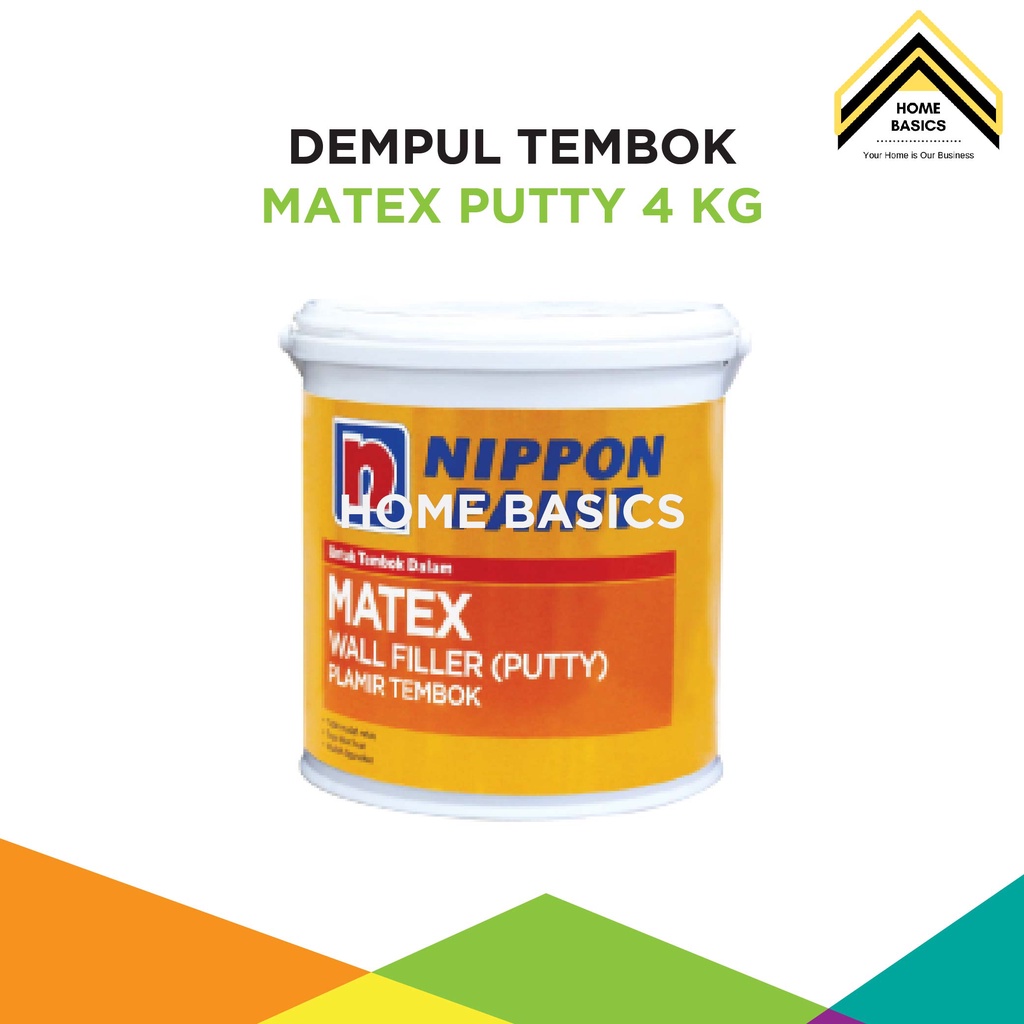 Dempul Tembok Matex Putty Wall Filler Nippon Paint 4 Kg Galon