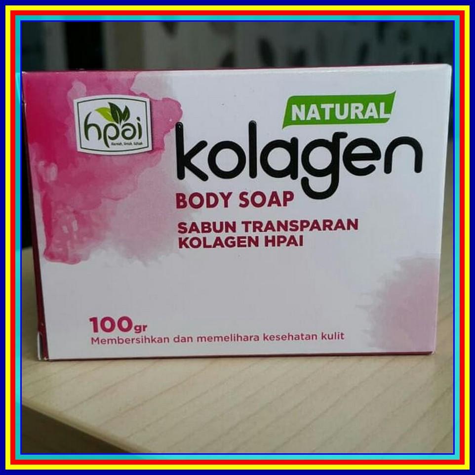 Sabun Kolagen Collagen Colagen Natural Body Soap HPai Transparan