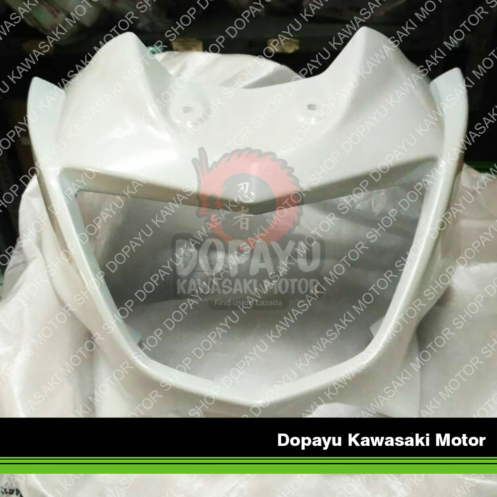 Barong Batok Cover Lampu Ninja R Warna Putih Original Kawasaki