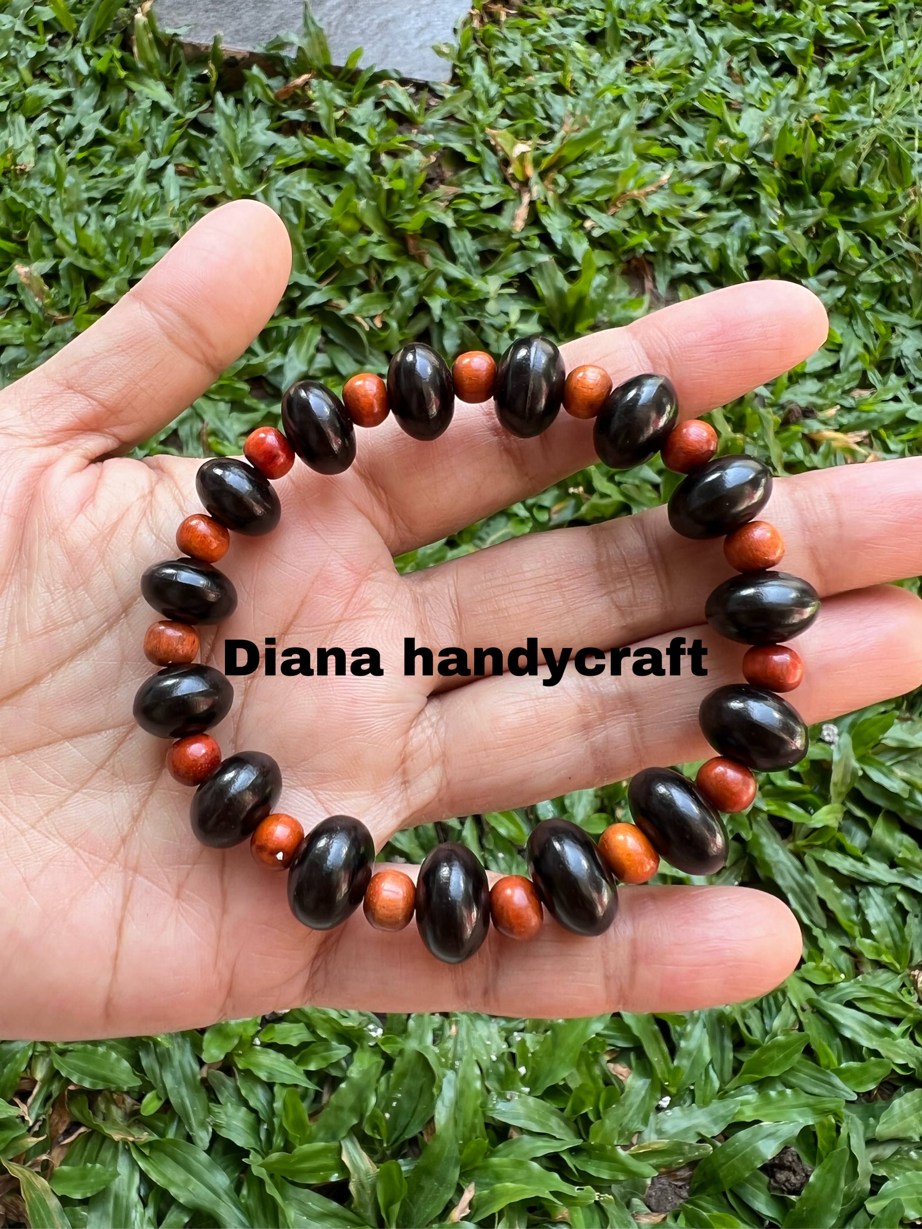 Gelang Kayu Kayu Kombinasi 2 Jenis Kayu Bertuah Asli Original Lazada