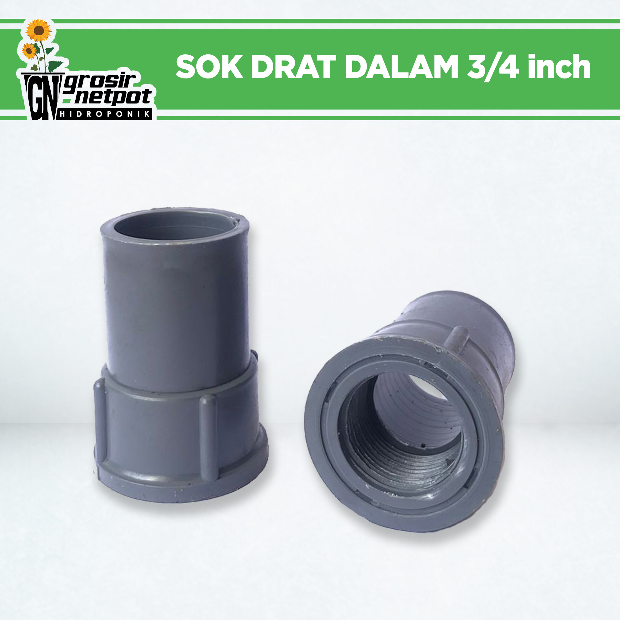 Sok Drat Dalam SDD Fitting PVC 3 4 Inch Sambungan Pipa Paralon 3 4