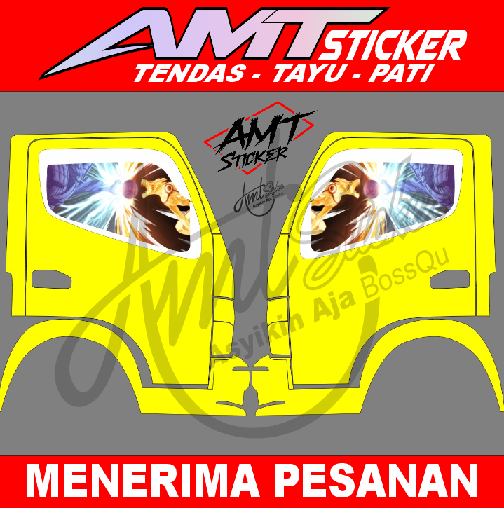 Stiker Kaca Samping Truk Canter Sticker One Way Truck Lazada Indonesia