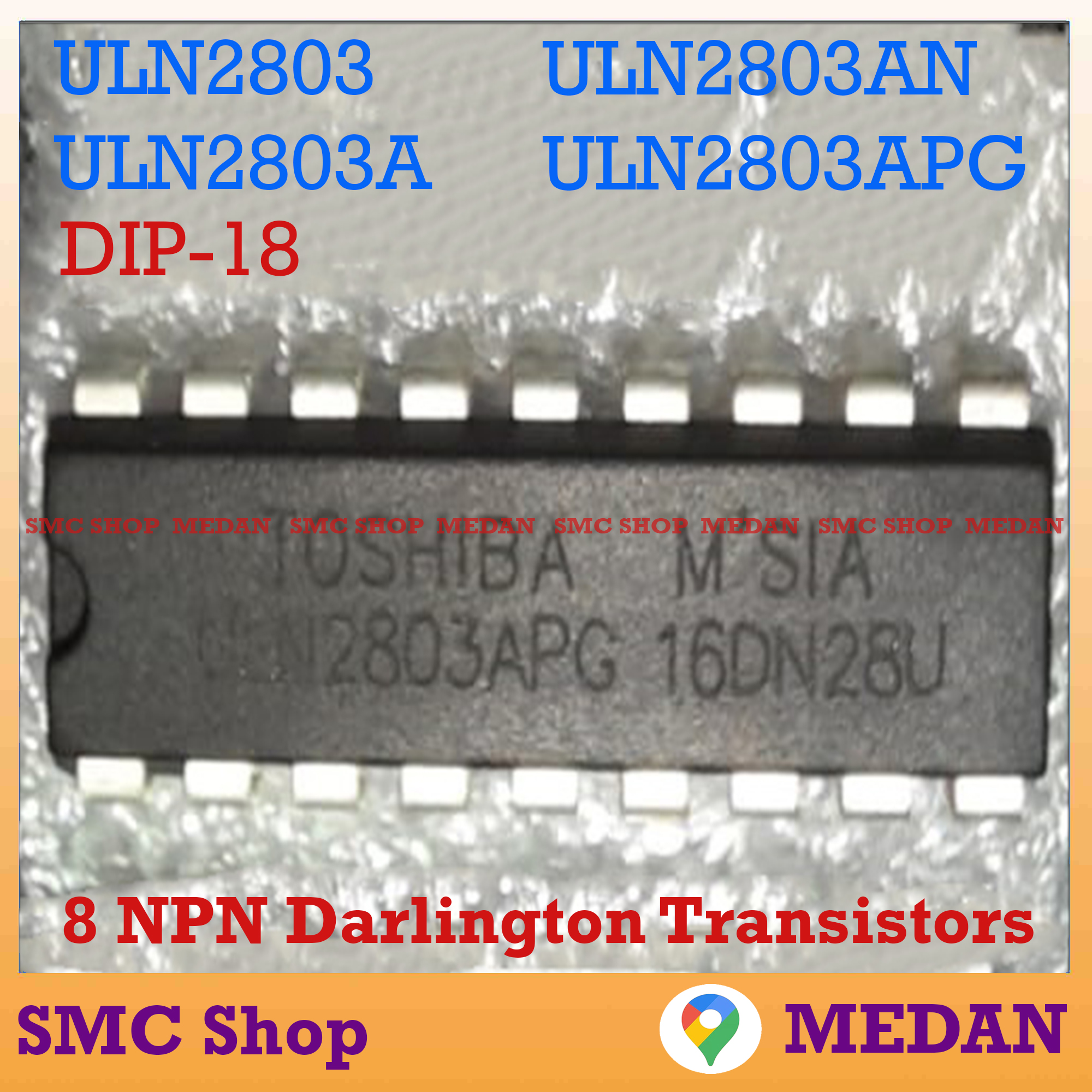 Uln Uln A Uln An Uln Apg Npn Darlington Transistor Dip