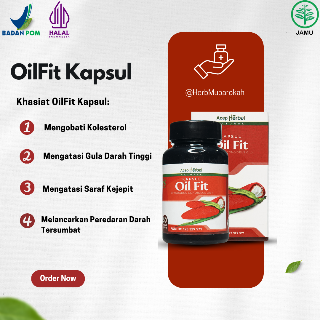 Oil Fit Kapsul OilFit Asli OilFit Original Isi 50 Kapsul Ekstrak