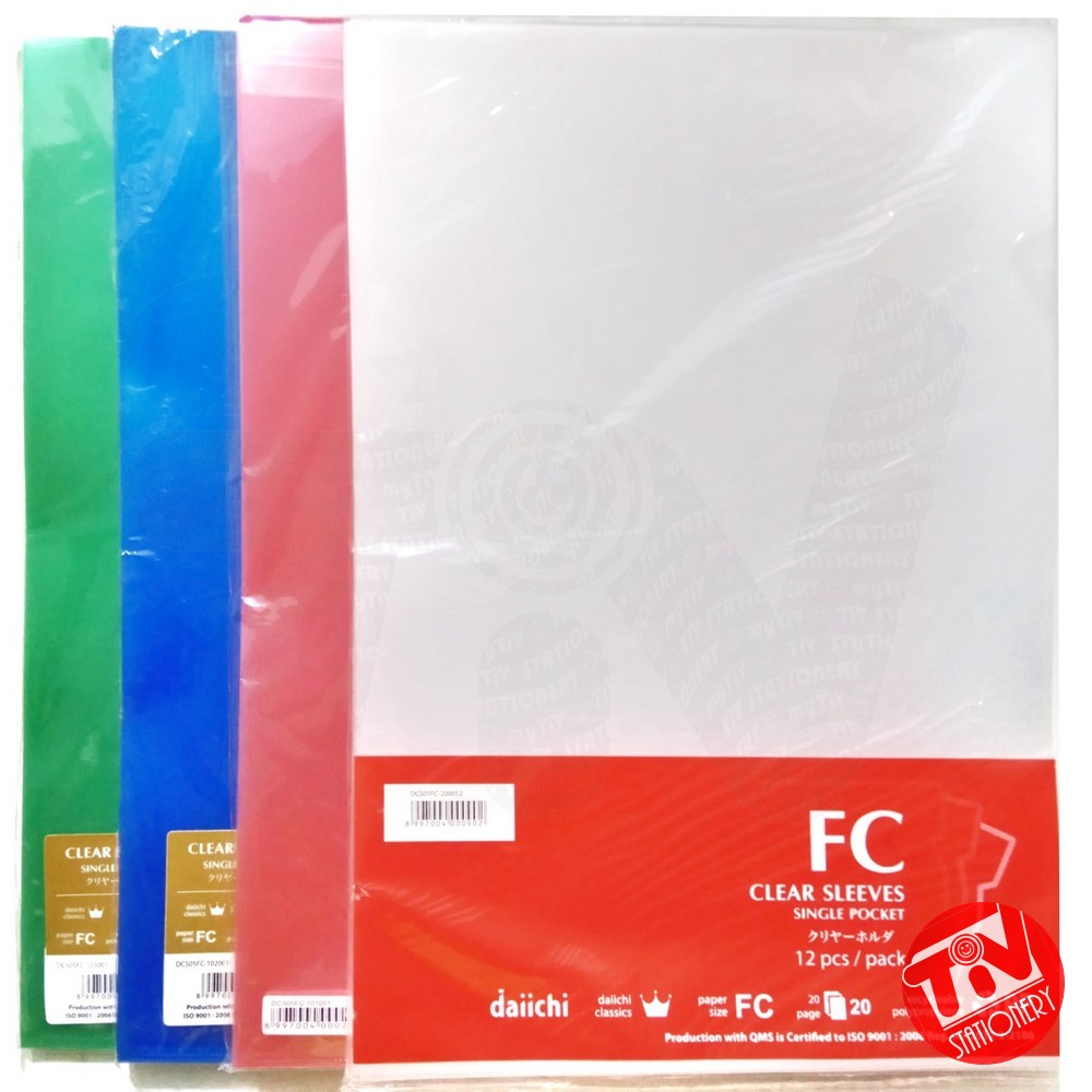 Map L Plastik Daiichi Clear Sleeves A Pack Pcs Lazada