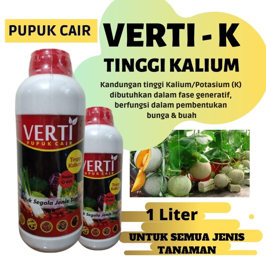 PUPUK NPK CAIR VERTI GROW DAN VERTI K KALIUM 1000 ML Pupuk Semprot