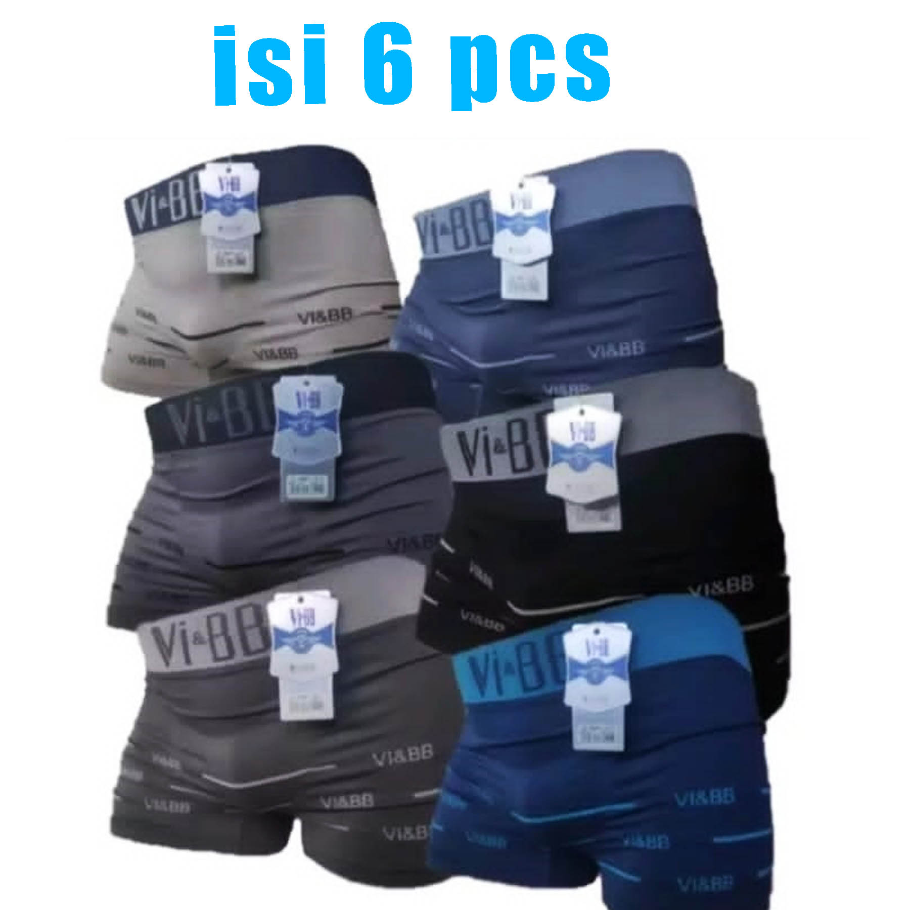 Isi Pcs Boxer Dalaman Pria Import Celana Dalam Boxer Pria Vibb Size