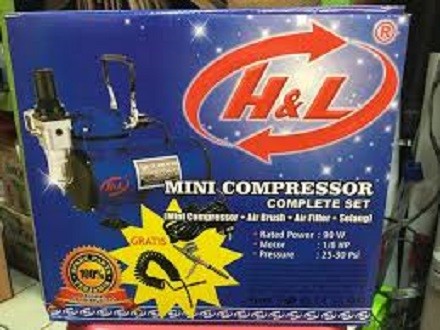 Mini Compressor Per Hp Complete Set Hnl Kompresor Air Brush