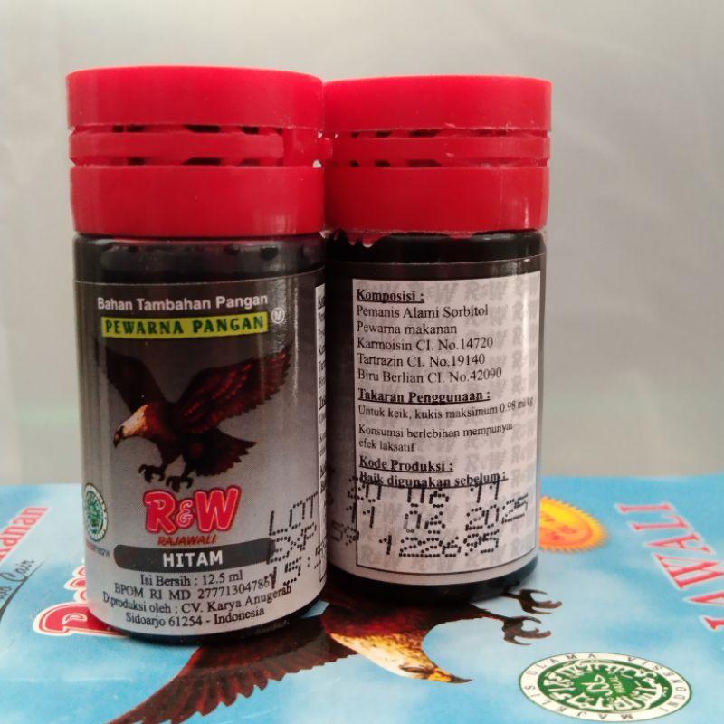 R W Rajawali Hitam 12 5ml Sumbo Pewarna Makanan Bahan Tambahan Pangan