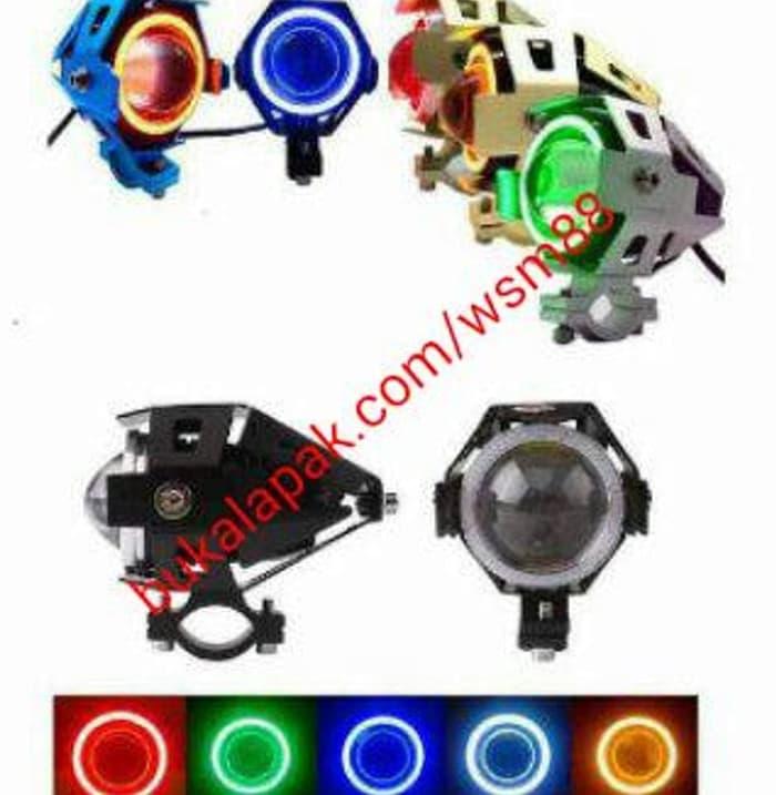 ready Lampu tembak sorot LED transformer U7 angel eyed ready