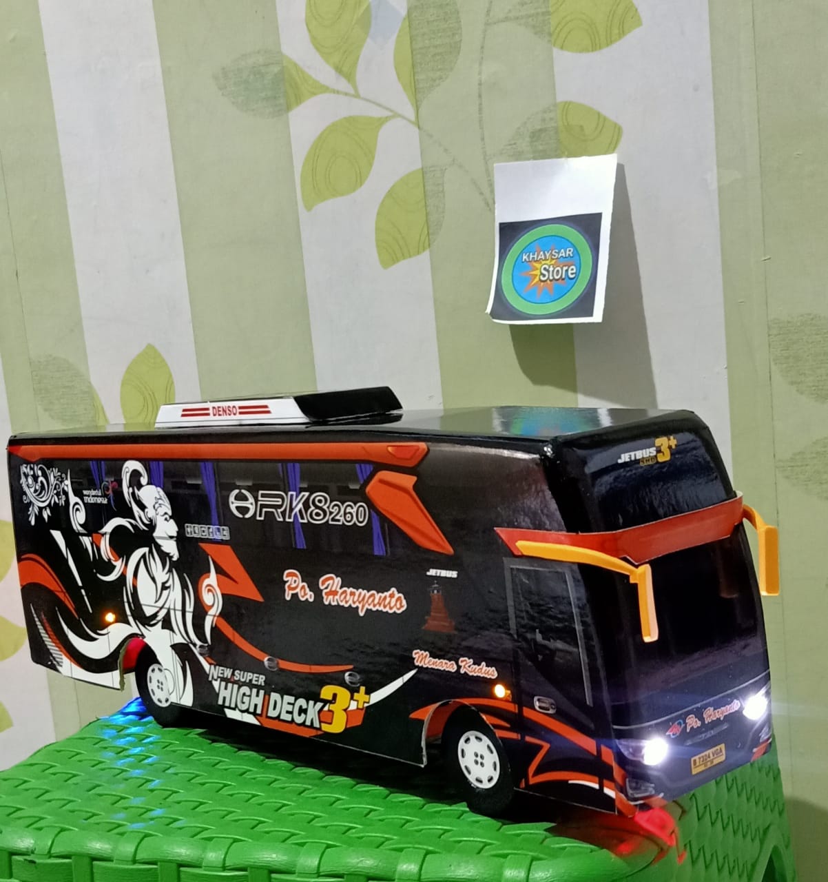 Miniatur Bus Bis Haryanto Livery Wayang Bima Lampu Lazada Indonesia