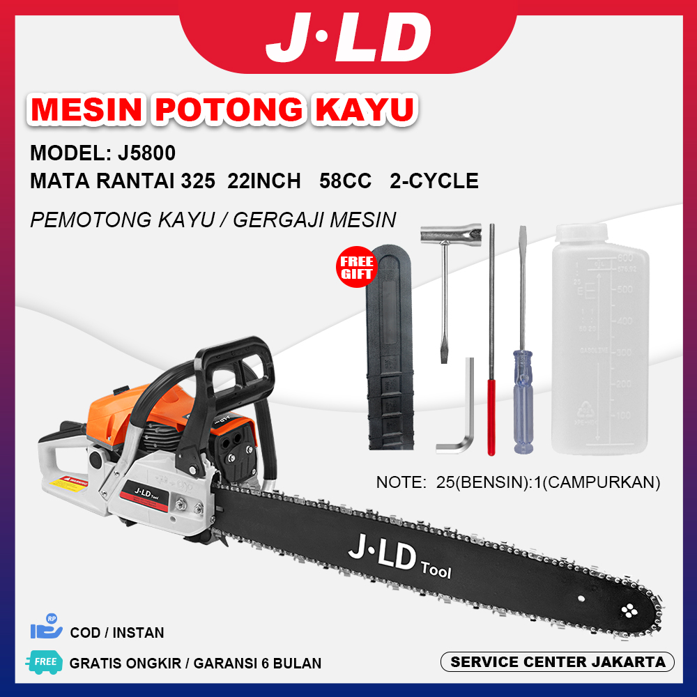 Jld Chainsaw Mesin Potong Kayu Inch Mesin Sinso Chainsaw Cc Mesin