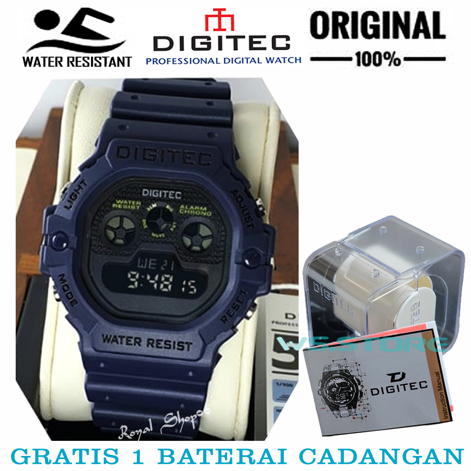 Digitec Dg T Jam Tangan Sport Pria Wanita Digital Original