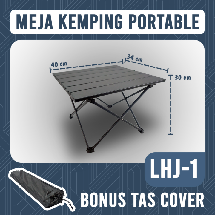 PROMO Meja Lipat Outdoor Aluminium FREE TAS Meja Lipat Camping Meja