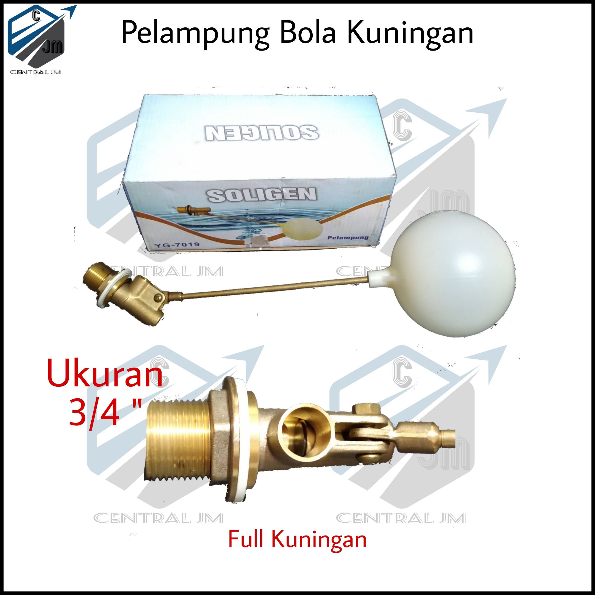 Pelampung Bola Kuningan Ukuran 3 4 Inch High Quality Soligen