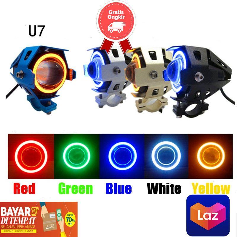 promo Grosir Lampu Sorot Tembak LED Cree Transformer U7 Angel eye +