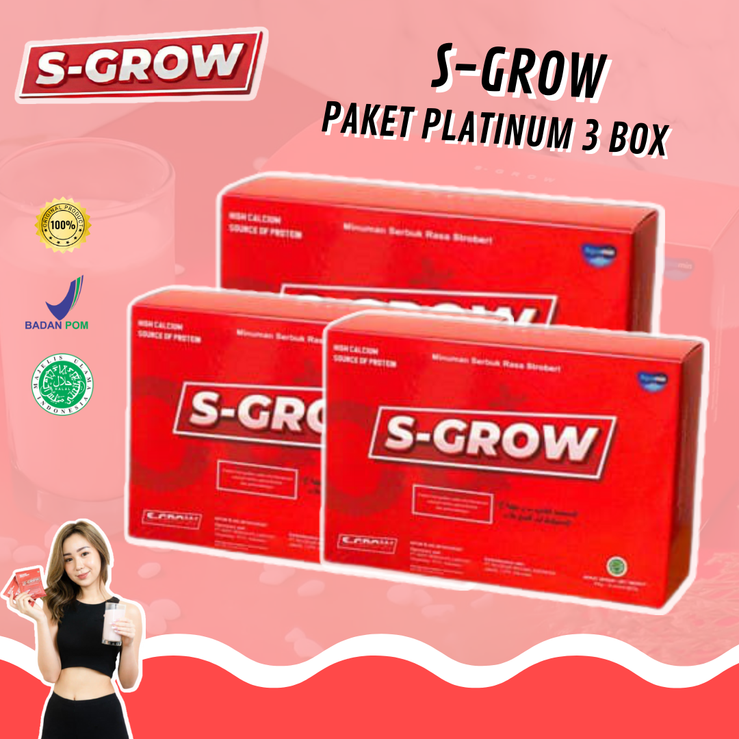 S Grow Sgrow Peninggi Badan Ori Super Grow Up Susu Kalsium Penambah