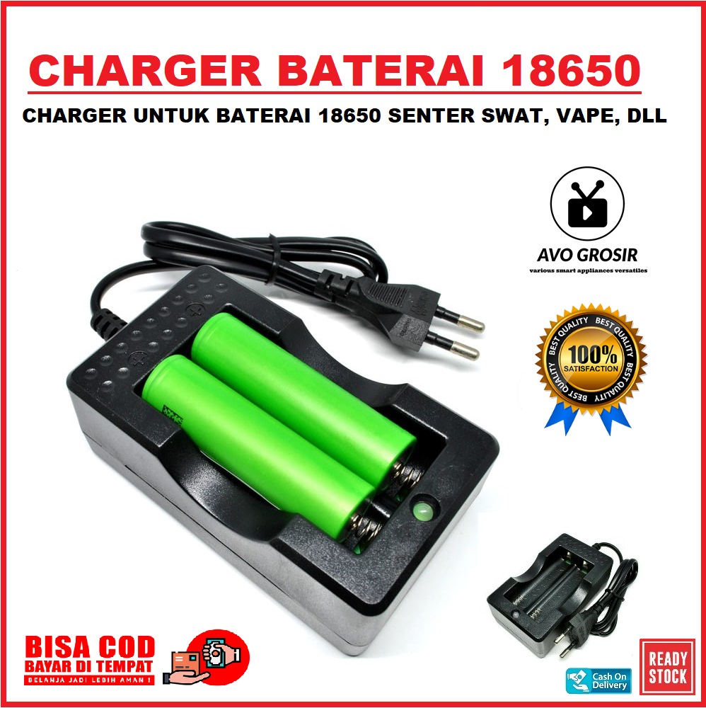 Charger Baterai Untuk Senter Swat Vape Universal Fast Lazada