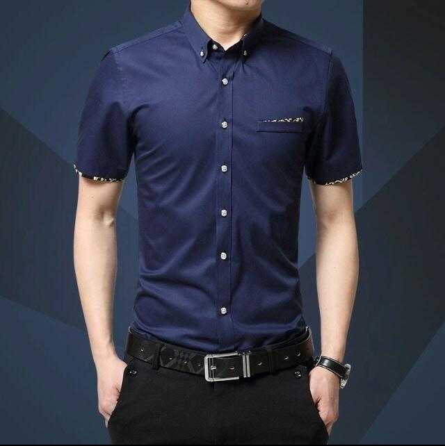 Trendynowshop Kemeja Pria Jimmy - Uk. M, L & XL