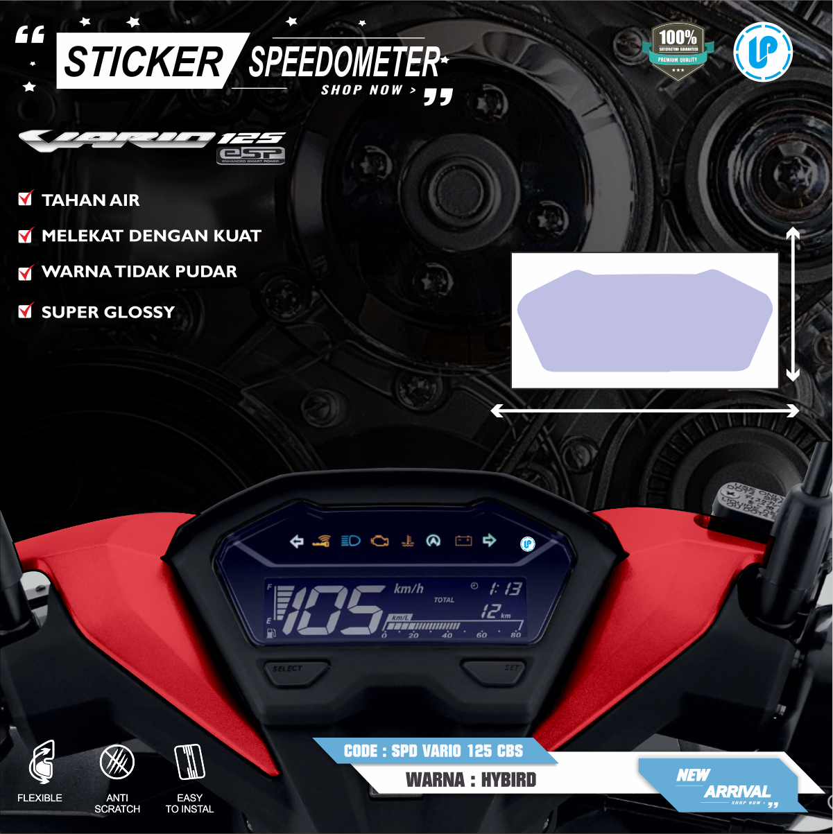 Sticker Antigores Speedometer Vario Abs Cbs Lazada Indonesia