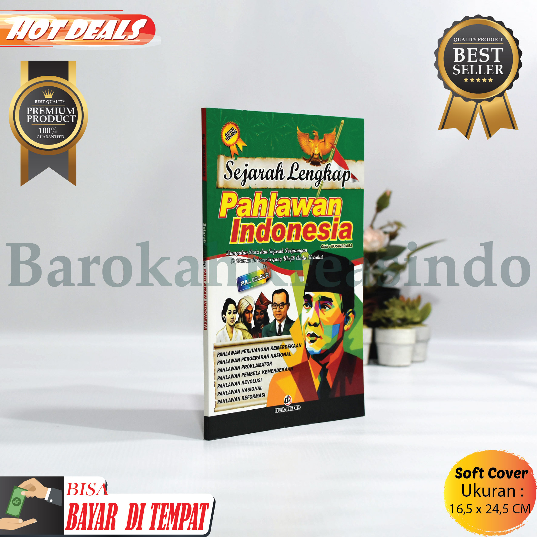 Buku Sejarah Lengkap Pahlawan Indonesia Full Color Edisi Terlaris