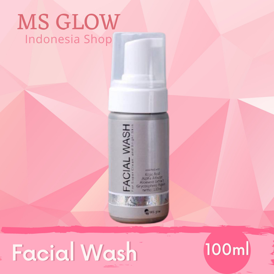 Ms Glow Facial Wash Sabun Wajah Cuci Muka Ms Glow Beauty Original