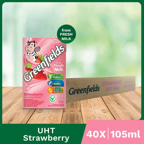 Greenfields Susu Uht Full Cream Chocolate Strawberry Ml X Karton