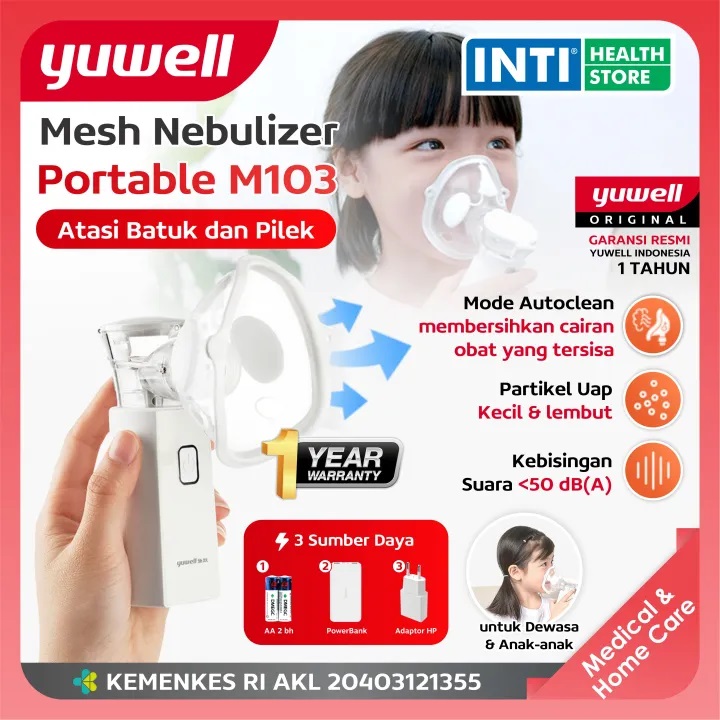 Yuwell Nebulizer Portable Handsfree M Air Compressor Atomizer