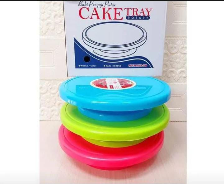 Cake Trey Putar Meja Penghias Kue Ulang Tahun Alat Tatakan Kue Meja