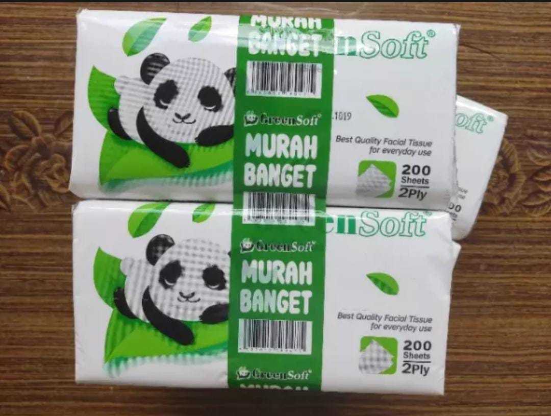 Tisu Panda Facial Tissue Pack Isi Sheets Tisue Green Soft Panda Buy