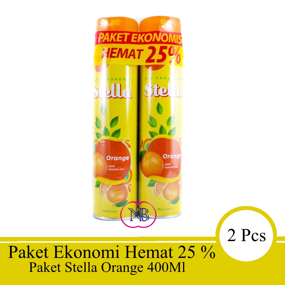 Stella Aerosol Orange Pengharum Ruangan Ml X Paket Hemat