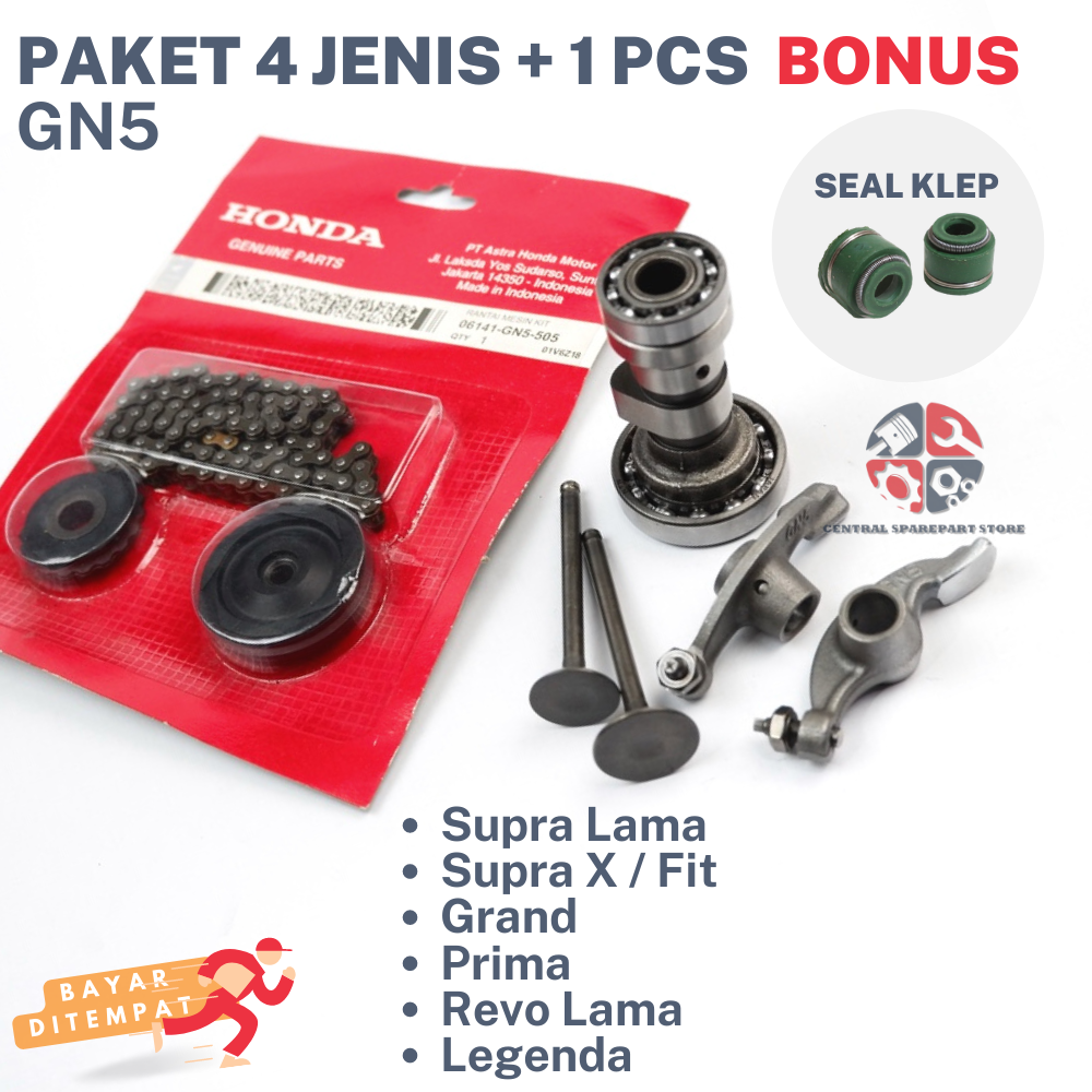 1 SET KOMPLIT HONDA NOKEN AS PLATUK KLEP PAYUNG KLIP SEAL KLEP