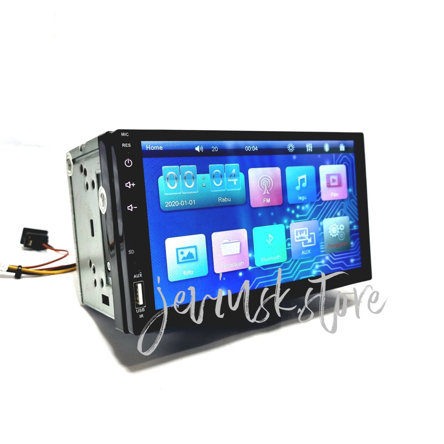 Headunit Doubledin Mp Dhd Fullglass Bluetooth Mirrorlink Dhd