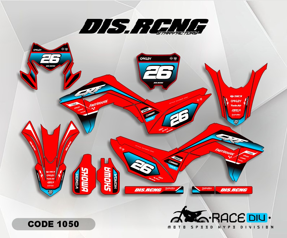 Decal Crf 150 L Full Body Merah Hitam Variasi Supermoto Dan Motorcross