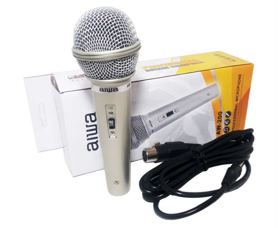 Mic Microphone AIWA AW 200 Murah Kualitas Bagus Lazada Indonesia