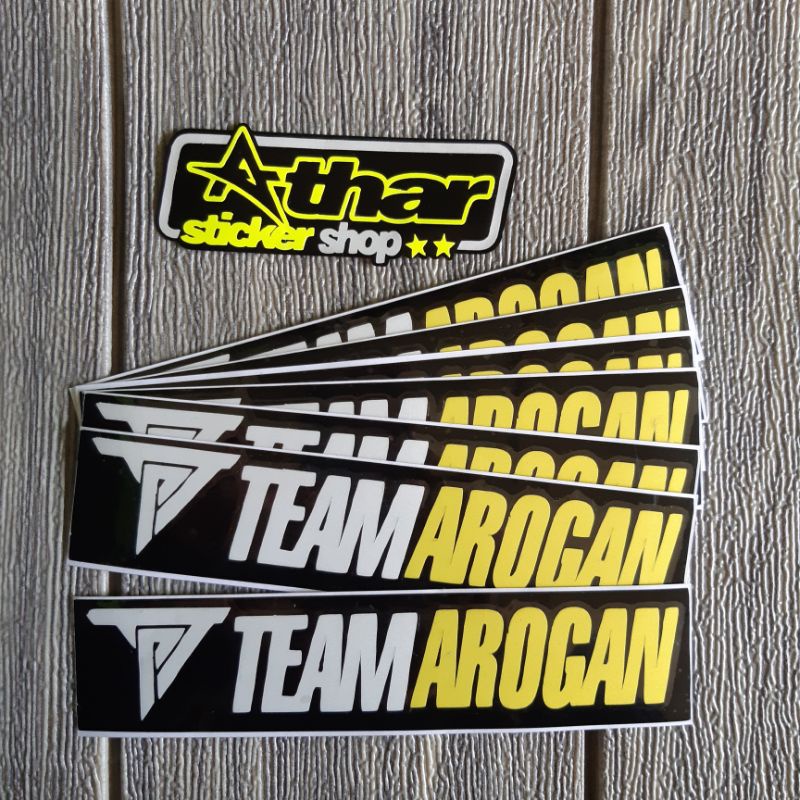 Sticker Team Arogan Cutting Sticker Cutting Motor Cutting Sticker