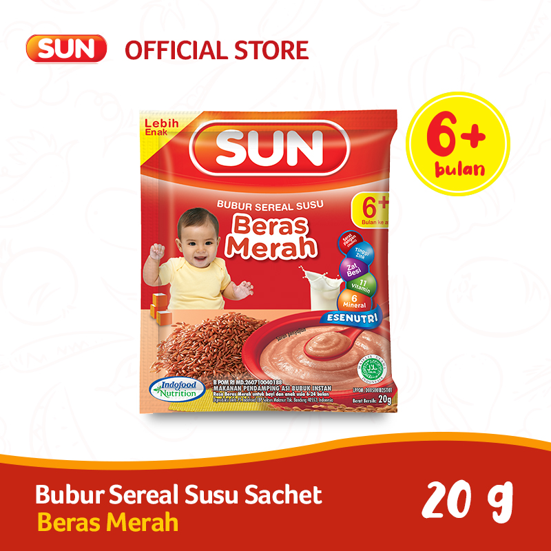 Sun Bubur Sereal Susu Beras Merah Sachet Pcs Lazada Indonesia