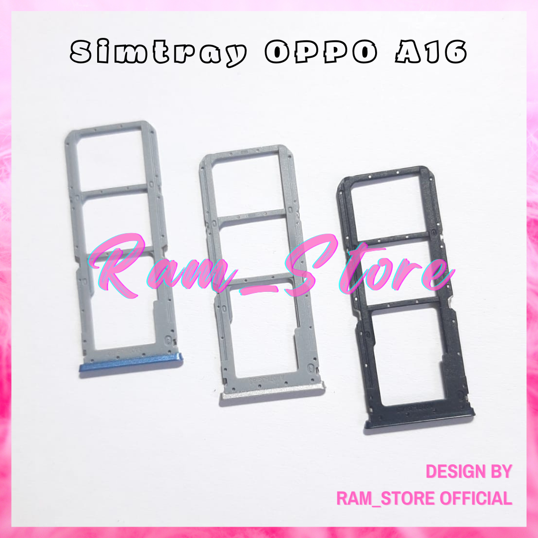 Simtray Sim Tray OPPO A16 Simtray Sim Tray Tempat Kartu Slot Sim