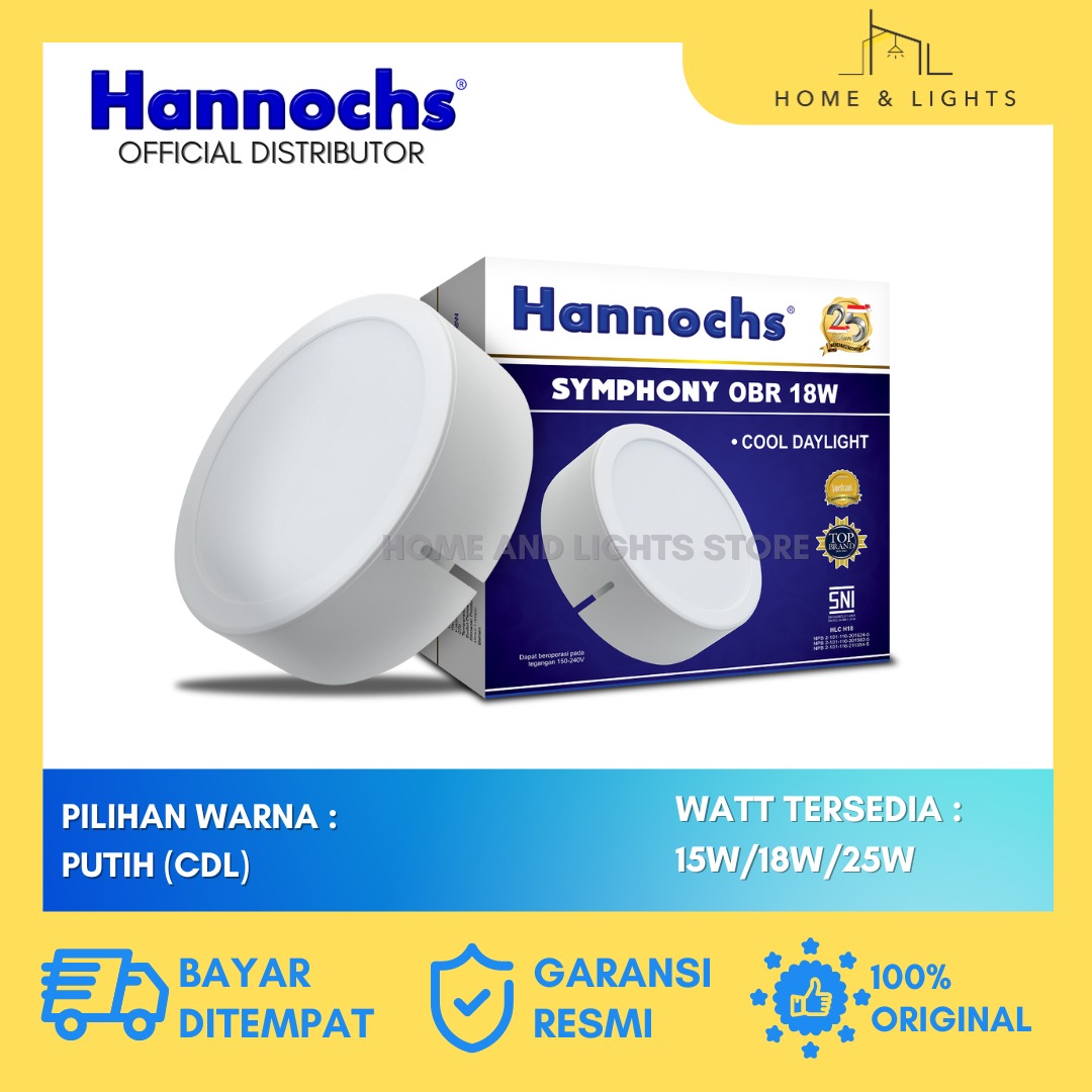 Hannochs Symphony Obr W Led Panel Ob Bulat Lazada Indonesia