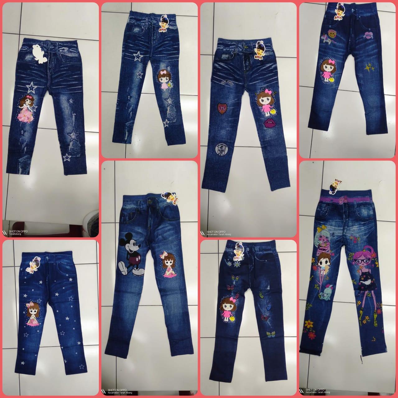 Celana Anak shoft Jeans Legging Anak IMPORT