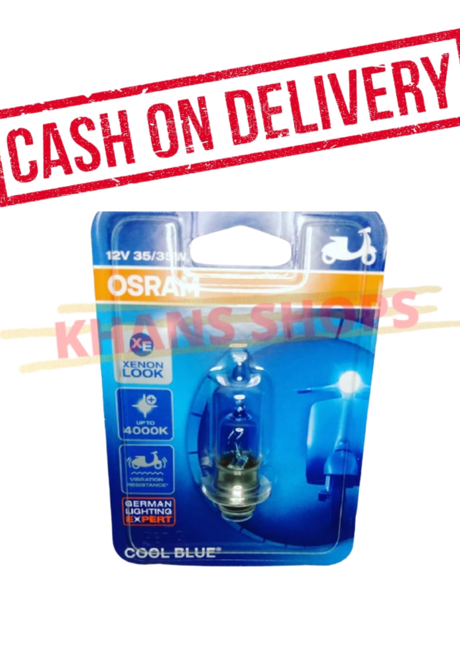 Osram Cool Blue H6 Kaki 1 Lampu Depan Halogen Motor Bebek Matic