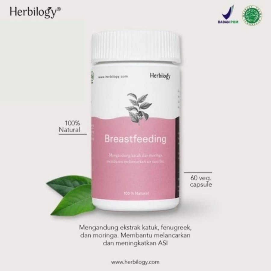 Herbilogy Breastfeeding Capsule For Breastmilk Booster Penambah ASI