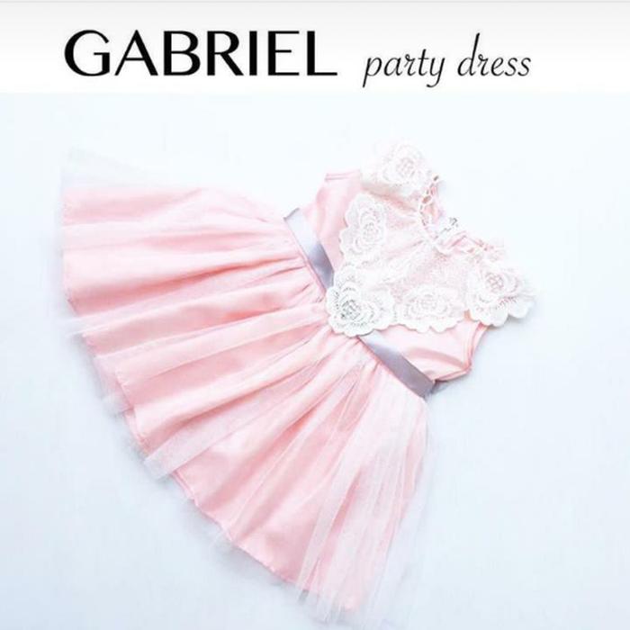 SINARPUTRA - baju pesta dress gaun lace cantik gabriel anak bayi perempuan