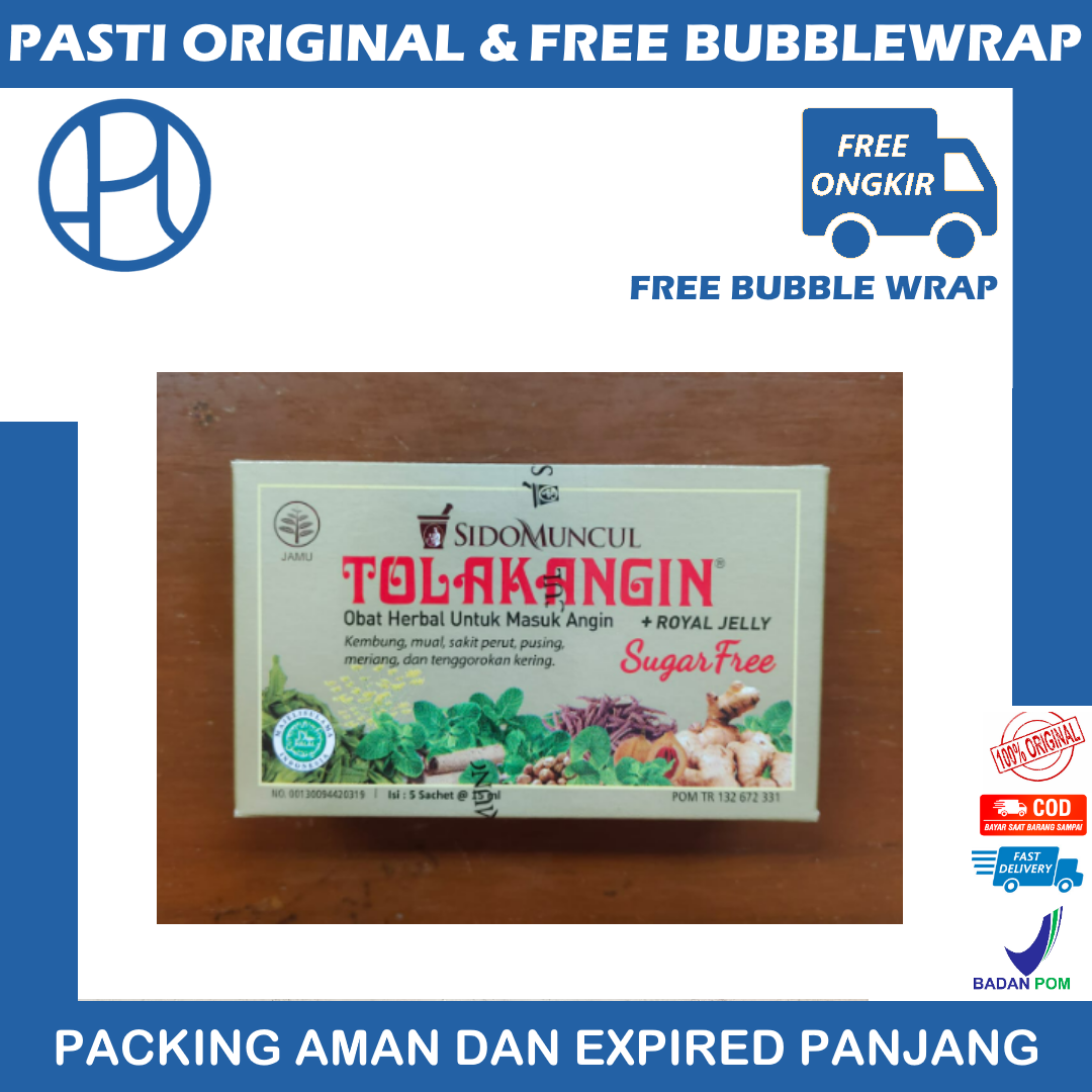 TOLAK ANGIN BEBAS GULA BOX ISI 5 SACHET SIDOMUNCUL SIDO MUNCUL Lazada