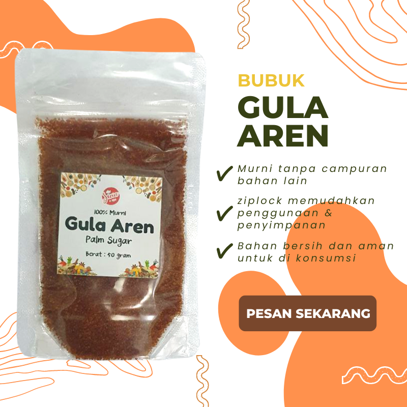 Bumbu Dapur Gula Aren Bubuk Organik Gula Semut Palm Sugar Grade A