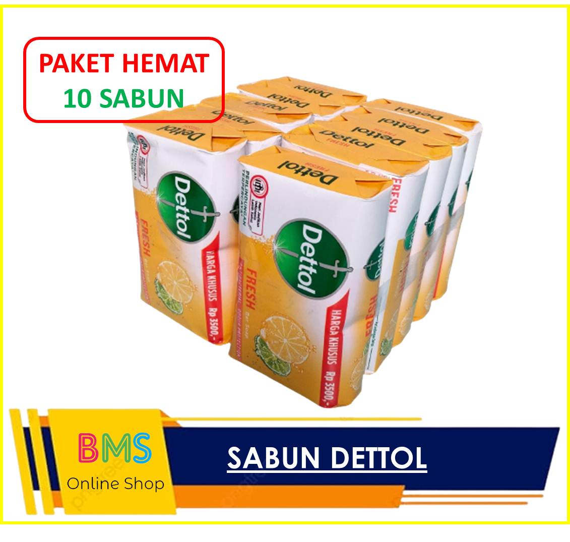 DETTOL PAKET HEMAT SABUN BATANG SABUN MANDI ANTI BAKTERI DETOL 60 GR