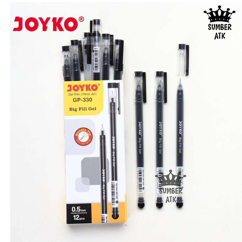 Gel Pen Pulpen Pena Joyko Gp Big Fill Gel Mm Box Pcs