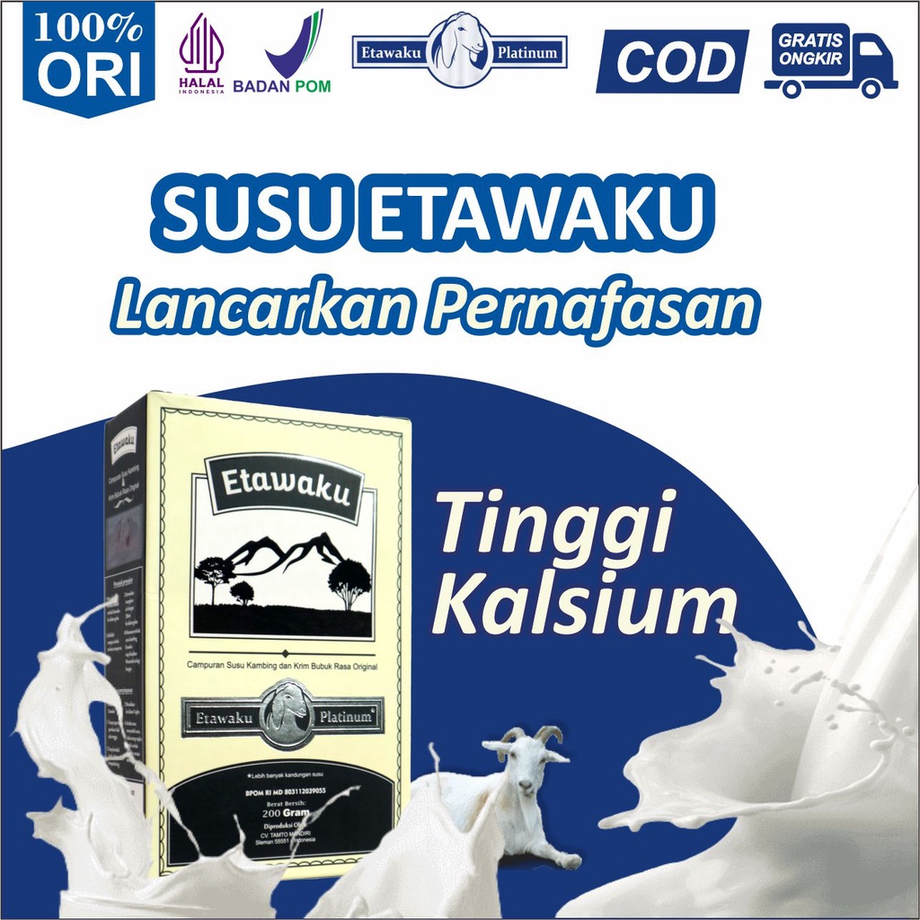 Etawaku Platinum Kemasan Terbaru Susu Kambing Etawa Murni Krim