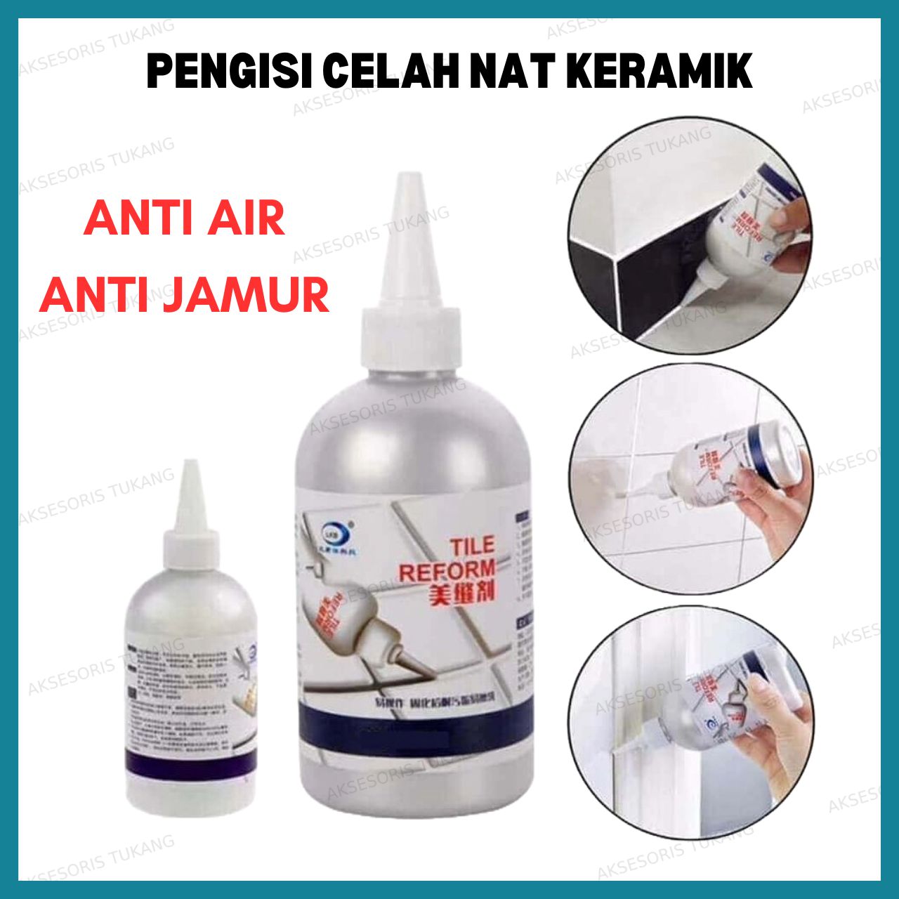 TILE REFORM Pengisi Celah Nat Keramik Ubin Anti Air Anti Jamur Dempul